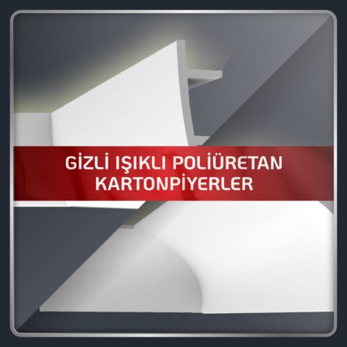 Gizli Işıklı Poliüretan Kartonpiyer